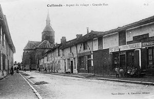 L'glise au bout de la Grande Rue