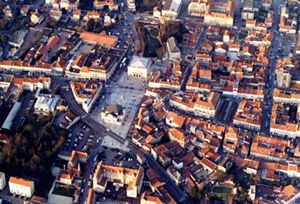 Le centre ville de Saint-Dizier (vue aérienne)