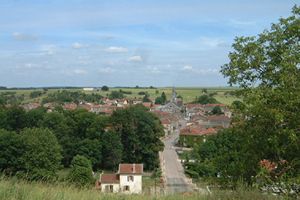 Vue de la cte ouest de Dommartin-le-Saint-Pre