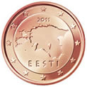 2 centimes face Estonienne