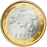 1 euro face Estonienne