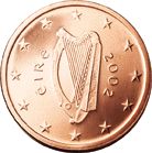 Face irlandaise de 5 centimes