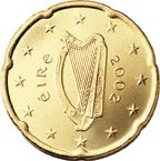 Face irlandaise de 20 centimes