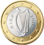 Face irlandaise de 1 euro