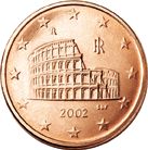 Face italienne de 5 centimes