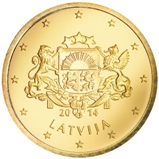 50 centimes face Lettone