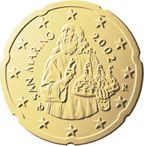 Face Saint-Marin de 20 centimes