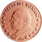 Face du Vativan de 5 centimes