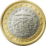 1 euro face du Vatican %282%E8me s%E9rie%29