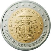 2 euros face du Vatican %282%E8me s%E9rie%29