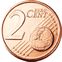 2 centimes face commune