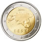 2 euros face Estonienne