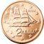 2 centimes face grecque