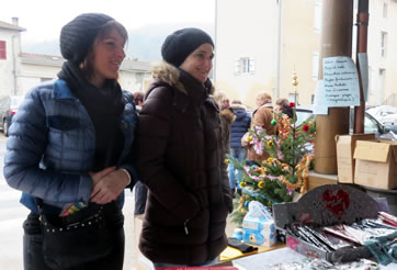 Des visiteuses enchant�es