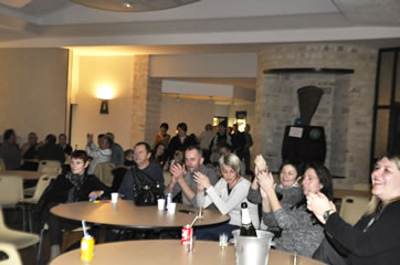 Une salle tr�s clairsem�e...dommage