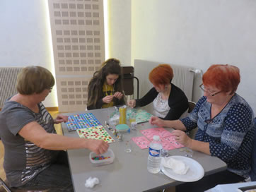 Des joueuses tr�s � l'�coute...