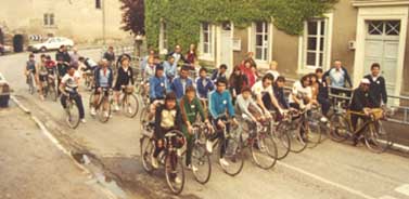 Journée vélo, le départ - 1983