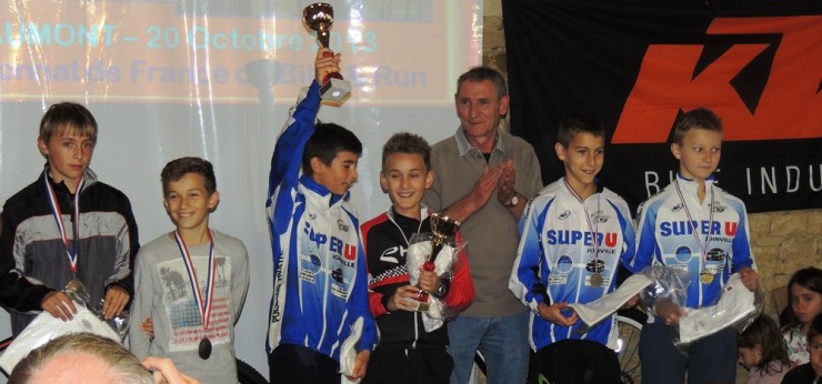 Le podium Benjamins-Minimes garons