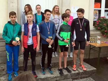 Malo et Oscar sur la deuxime marche du podium