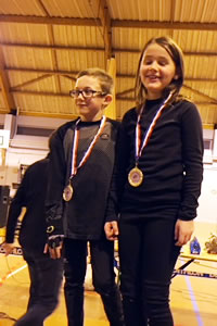 Kylian et Jade vaniqueurs en poussins mixtes Kylian et Jade vaniqueurs en poussins mixtes