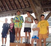 Podium des Benjamins aux Nocturnes de Poissons