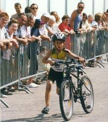 Clment Colle au triathlon du Der