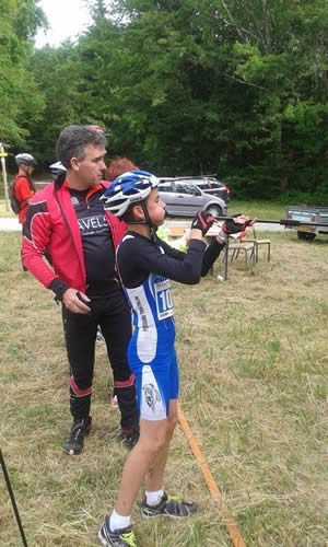 Jules  la sarbacanne au 3me km  VTT