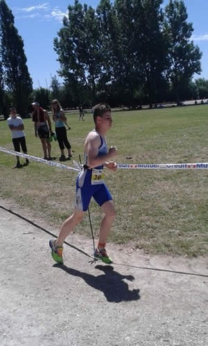 Jules Stphan en fin de course  pied