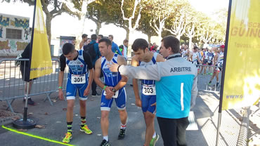 Départ de la 1ère course à pied Départ de la 1ère course à pied