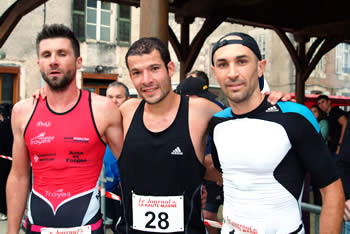 Le podium des 10 km