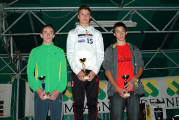 Podium du 2500 m minime garons