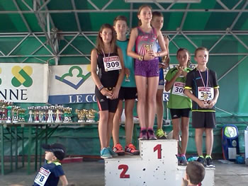 Le podium du 2000 m