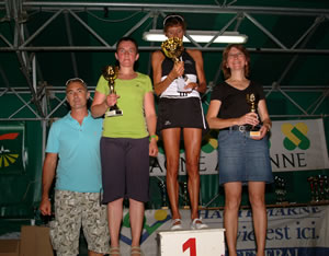 Le podium fminin des 10 km