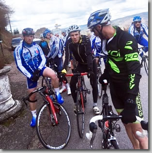 Le groupe à vélo
