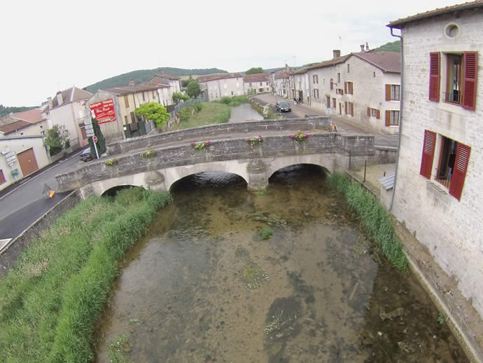 Vue du grand-pont sur le Rongeant