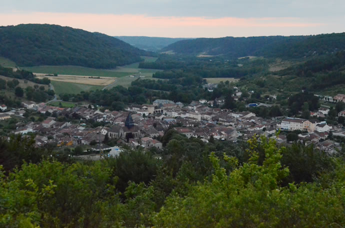 Vue gnrale en soire  partir de Chatel