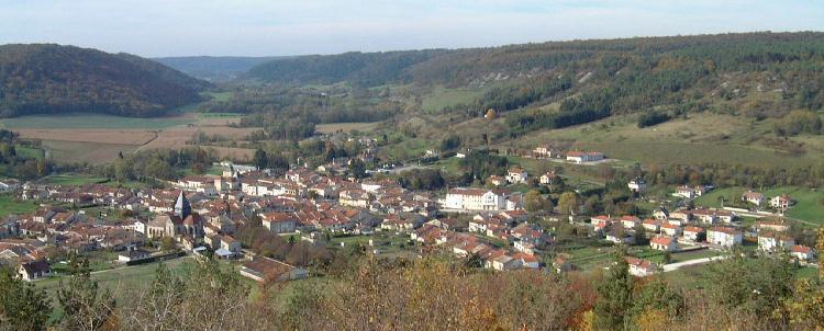 Vue panoramique du village de POISSONS