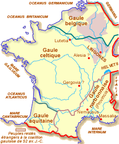 La Gaule au temps de Vercingétorix La Gaule au temps de Vercingétorix