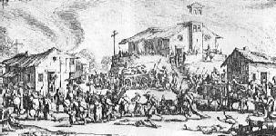 Pillage d'un village par des soldats Pillage d'un village par des soldats